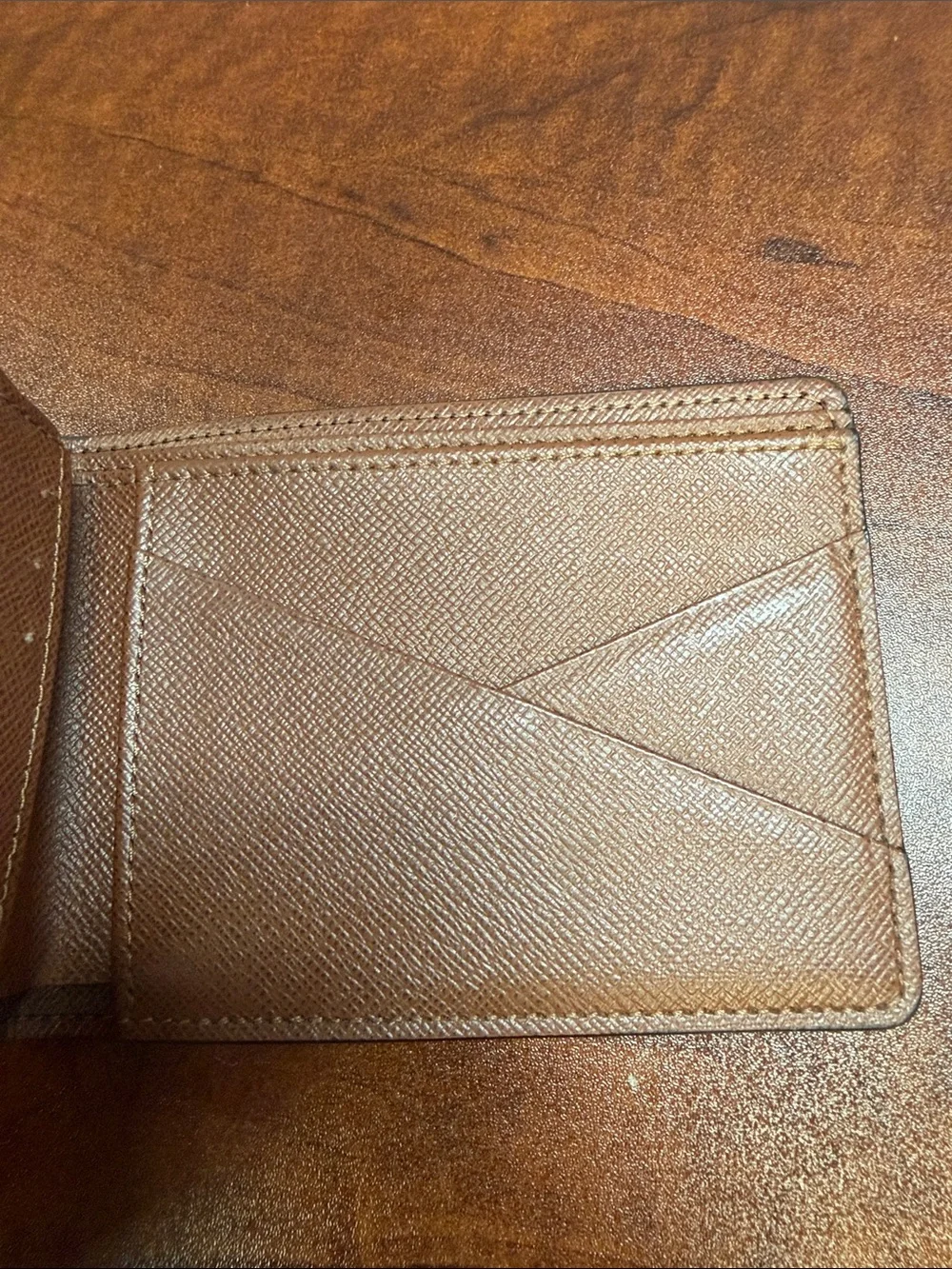 Louis Vuitton Monogram Canvas Card Holder Wallet - Brown and Gold